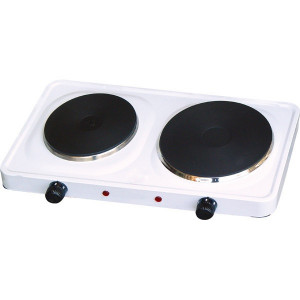 Plita electrica inductie cu 2 ochiuri Gospodarul Profesionist, 1x1000W + 1x1500W, inox, clasa A+, NM/ PMP0086, Alb