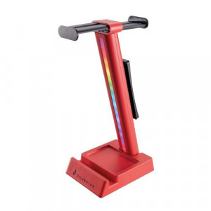 Stand pentru casti gaming SureFire Vinson N1 dual balance, iluminare RGB, NM/ 48846, Rosu