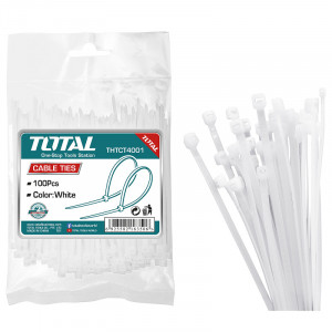 TOTAL - Coliere de plastic - 100buc - 400mm