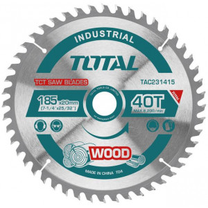 TOTAL - Panza ferastrau TCT pentru lemn - 185x20mm
