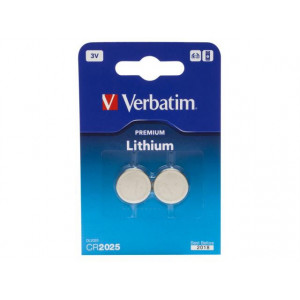 Verbatim CR2025 Battery Lithium 3V 2 Pack