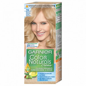 Vopsea de par permanenta cu amoniac Garnier Color Naturals 110 Blond Natural Super Deschis, 110 ml