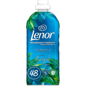 Balsam de rufe Lenor Ocean Breeze & Lime, 48 spalari, 1,2 L, Albastru