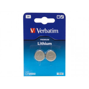 Baterie CR2032 Lithium 3V - 2 buc Verbatim 49936