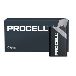 Baterii alcaline Duracell Procell 6LR61 9V, NM/ 4.K.0.A 10 buc, Gri