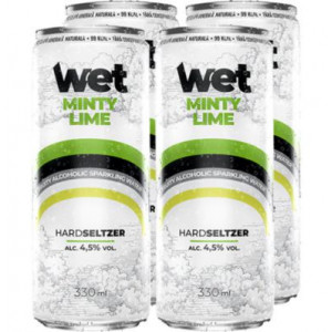 Bautura alcoolica fructata Aqua Wet Minty Lime 4 x 330ml, NM23541