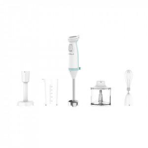 Blender de mana Tesla Delight, 600 W, 4 viteze, NM/ HB510BWS, Albastru-Alb