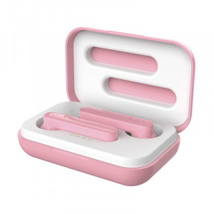 Casti bluetooth Trust Primo Touch NM 23782, comenzi tactile, Roz
