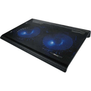 Cooler laptop Trust Azul, 17.3 inch, 2 ventilatoare, iluminare LED, NM/ 20104, Negru