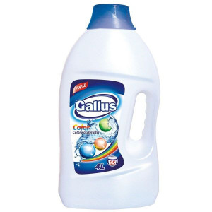 Detergent automat lichid Gallus color, 95 spalari, 4 L, Alb/Albastru