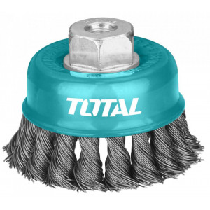 Perie sarma tip cupa - fir rasucit - 100mm