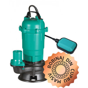Pompa submersibila pentru apa murdara Blade WQD-550-F PRO, 550 W, 2860 rpm, debit maxim 10000 L/ora, NM/ PMP0015, Turcoaz