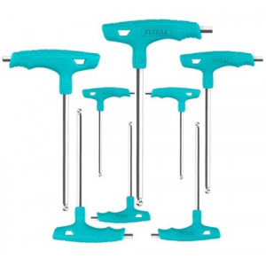 Set 8 chei imbus cu punct in T Total, 2-10mm, Cr-V, NM/ THHW80826, Turcoaz