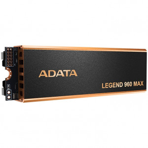 Solid state drive (SSD) Adata Legend 960 MAX 4TB, PCIe Gen4x4, M.2 2280, NM/ ALEG-960M-4TCS, Negru/Auriu