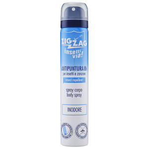 Spray Zig Zag pentru corp cu parfum de talc de Marsilia, repelent pentru tantari, tantari tigru, capuse, 100 ml, NMD24613, Albastru