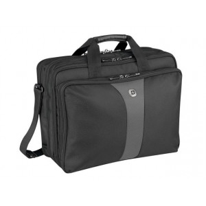 Wenger, Legacy 17 inch Triple Gusset Brief, Black/Gray