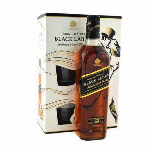 Whisky Johnnie Walker black label + 2 pahare 700ml, NM25885
