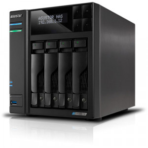 Asustor 4 BayNAS, Intel Gemini Lake -Refresh Quad-Core, 4GB DDR4 SODIMM