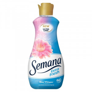 Balsam de rufe superconcentrat Semana Extra Fresh Blue Whisper, 68 spalari, 1.7 L, Albastru
