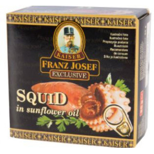 Calamar in ulei de floarea soarelui Franz Josef 80g, NM23611