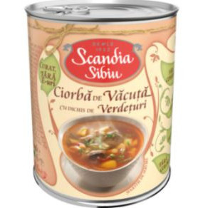 Ciorba de vacuta cu dichis de verdeturi Scandia Sibiu 400g, NM26642