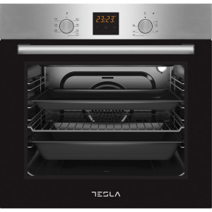 Cuptor incorporabil electric Tesla BO800SX, 60L3 accesorii, clasa A, Negru/Inox, 7 functii