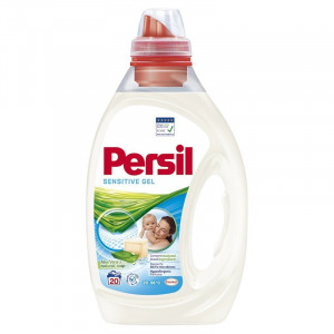 Detergent automat lichid Persil Sensitive gel, 20 spalari, 1 L, Alb