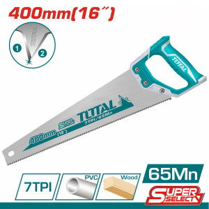 Fierastrau pentru lemn Total, 400mm / 16", NM/ THT55400, Turcoaz