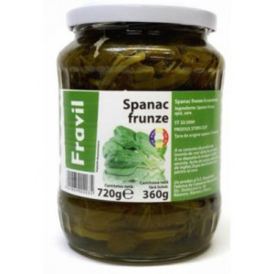 Frunze de spanac in saramura Fravil 720g, NM26255