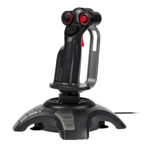 Joystick SpeedLink Phantom Hawk Flightstick, 12 butoane, force vibration, D-pad digital, Negru