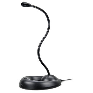 Microfon flexibil de birou Speed Link Lucent NMSL-8708-BK, jack 3,5 mm, cablu 1,7 m, Negru