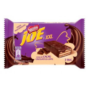 Napolitana cu crema de cacao si ciocolata cu lapte Joe XXL 46g, NM26126