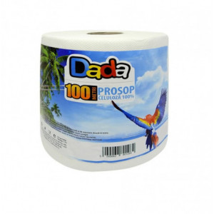 Prosop de bucatarie Dada, 1 rola, 2 straturi, rola 100 m, Alb