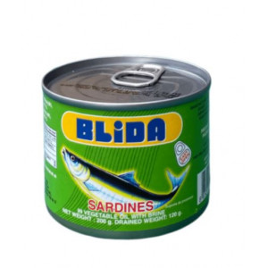 Sardine in ulei vegetal Blida 215g, NM26281
