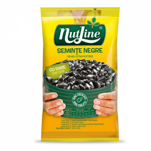 Seminte de floarea soarelui negre cu sare NutLine 40g, NM26024