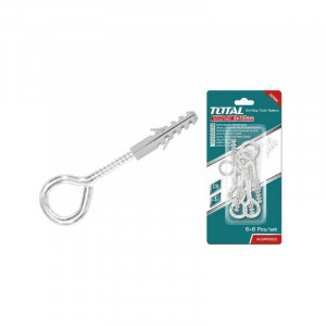 Set dibluri cu suruburi cu ochi inchis Total, 6 bucati, NM/ WJSPK5022, Argintiu