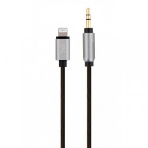 TNB Nylon lightning cable to 3.5 mm jack - 1m20 - black