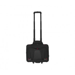 Troller Laptop Wenger Transfer NM 600664, 16", extensibil, rotile, buzunar tableta, Negru