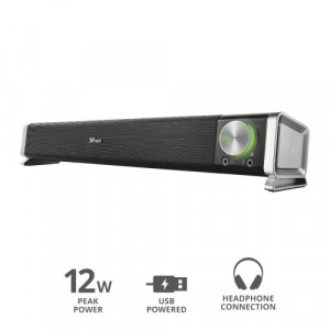 TRUST ASTO SOUND BAR USB PC SPEAKER 6W RMS