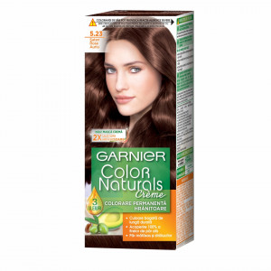 Vopsea de par permanenta cu amoniac Garnier Color Naturals 5.23 Saten Rosu Auriu, 110 ml