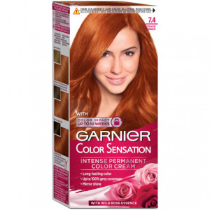 Vopsea de par permanenta cu amoniac Garnier Color Sensation 7.4 Intense Amber, 112 ml