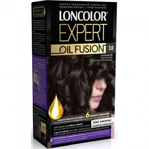 Vopsea de par permanenta Loncolor Expert Oil Fusion 3.0 Saten Inchis, 100 ml