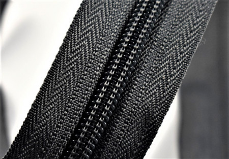 Fermoare nylon detasabil nr. 5 - 80 cm gri inchis