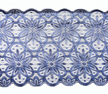 Dantela elastica 18 cm - bleumarin