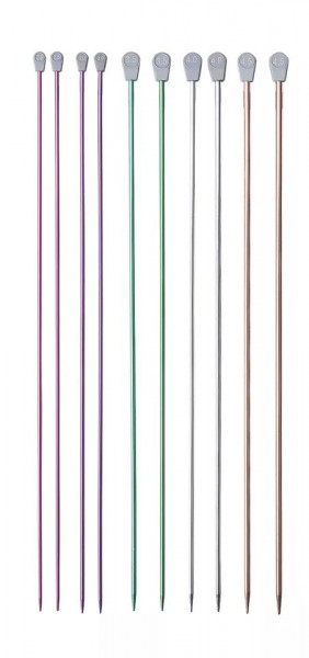 Andrele drepte nr. 2.5; 3; 3.5; 4; 4.5 mm - 35 cm - aluminiu