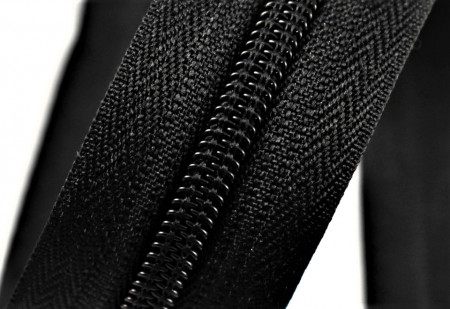 Fermoare nylon detasabil nr. 5 - 120 cm negru