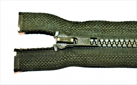 Fermoare plastic detasabile nr. 5 - 60 cm kaki