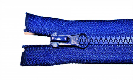 Fermoare plastic detasabile nr. 5 - 90 cm albastru