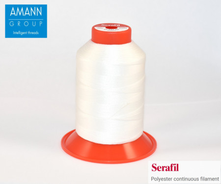 Ata de cusut pielărie Serafil 900 m / 30 tex 90 - FS0 - alb