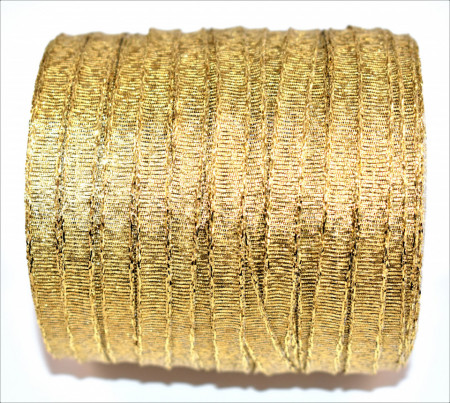 Banda Evelina 6 mm - 100 m rola auriu